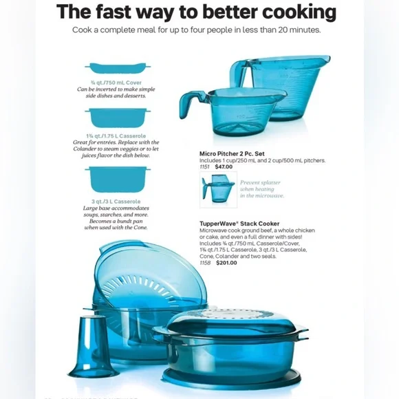 Tupperware TupperWave Stack Cooker ⭐️Retired Colours⭐️ - Picture 3 of 3